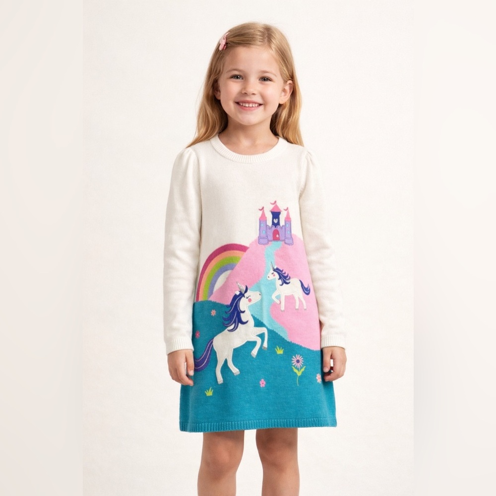 NWT Gymboree Unicorn Sweater Dress